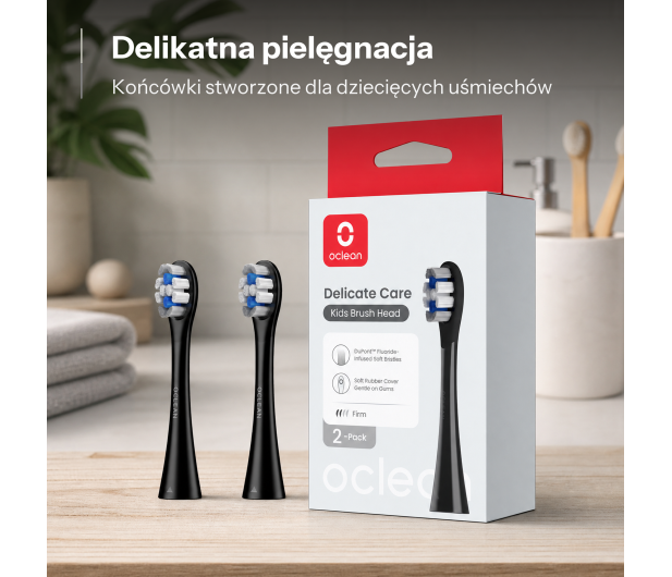 Oclean Oclean Końcówki do szczoteczki X Kids P3K8 (czarne, 2 szt.) - 1568612 - zdjęcie 8